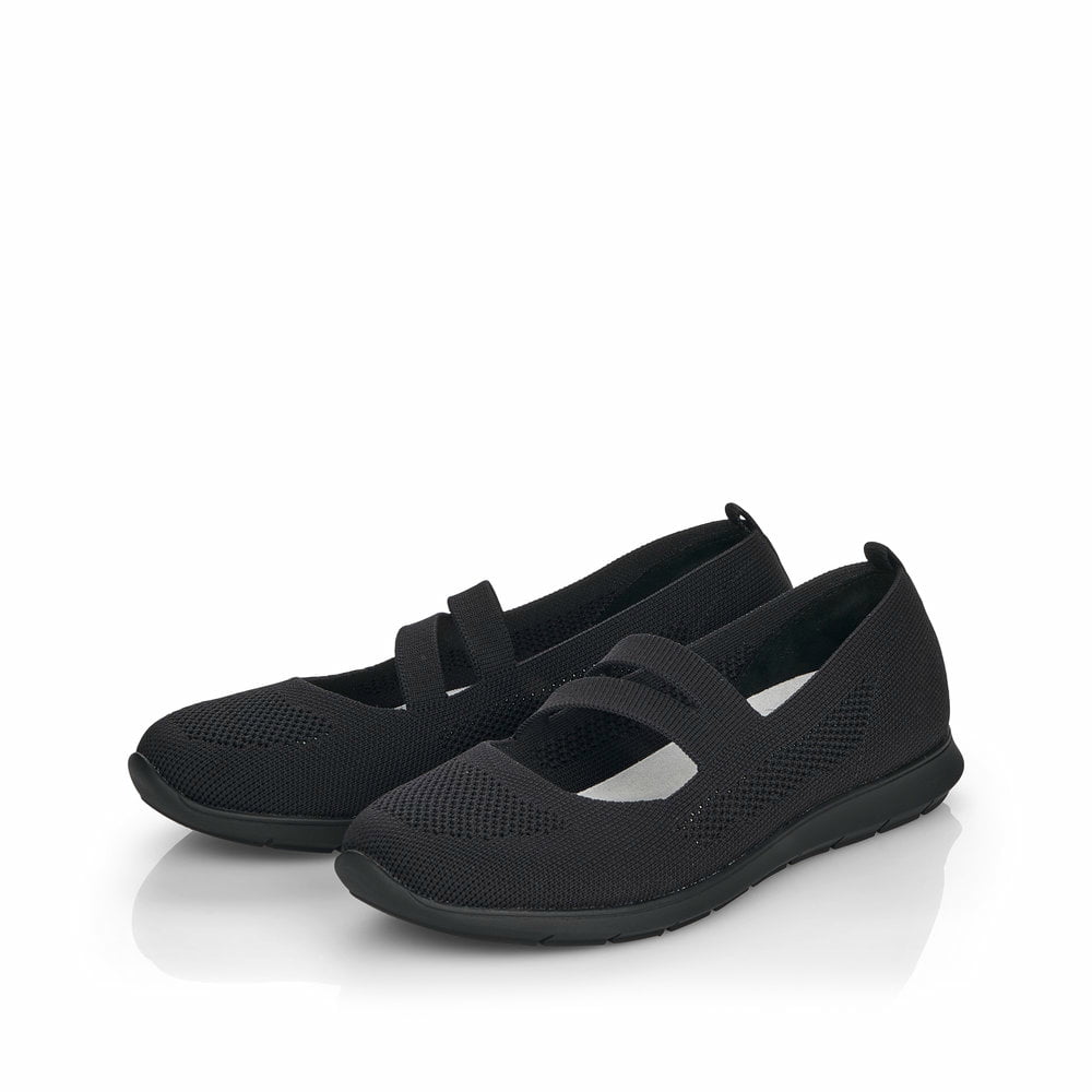 Remonte Damen Ballerinas - Schwarz