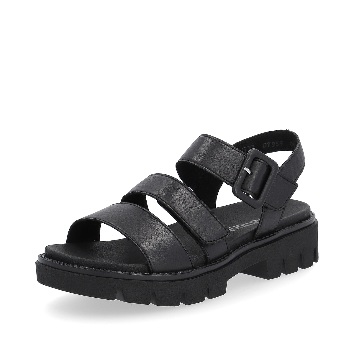 Remonte Damen Riemchensandalen - Schwarz