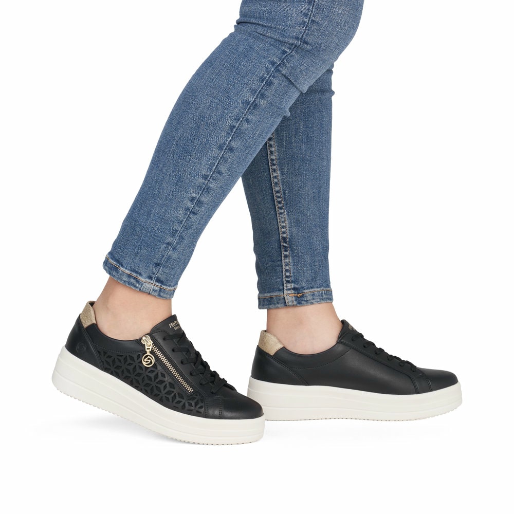 Remonte Damen Sneaker - Schwarz