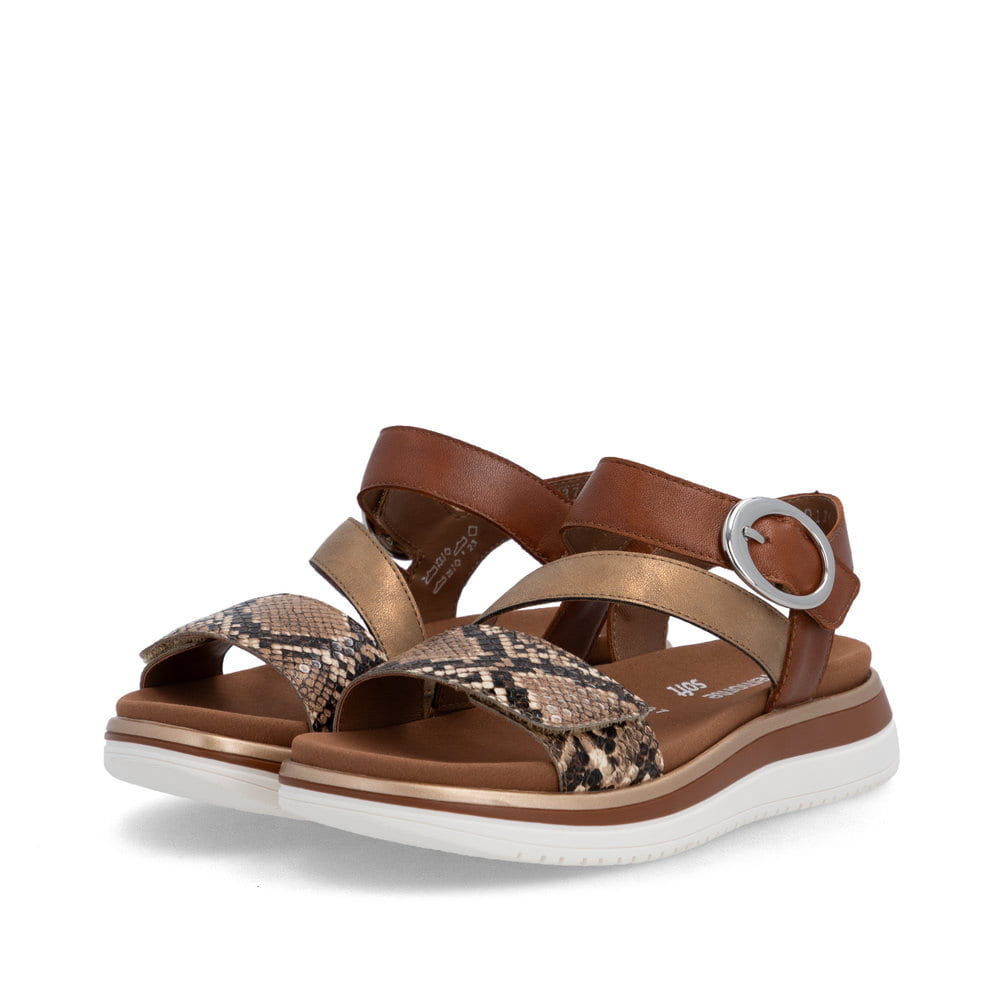 Remonte Damen Riemchensandalen - Braun
