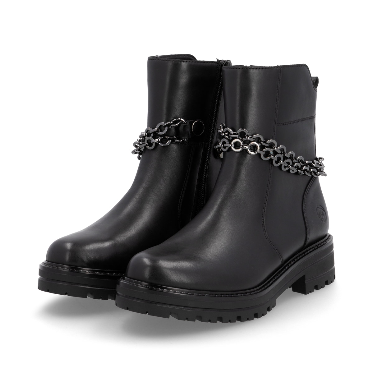 Remonte Damen Biker Boots - Schwarz