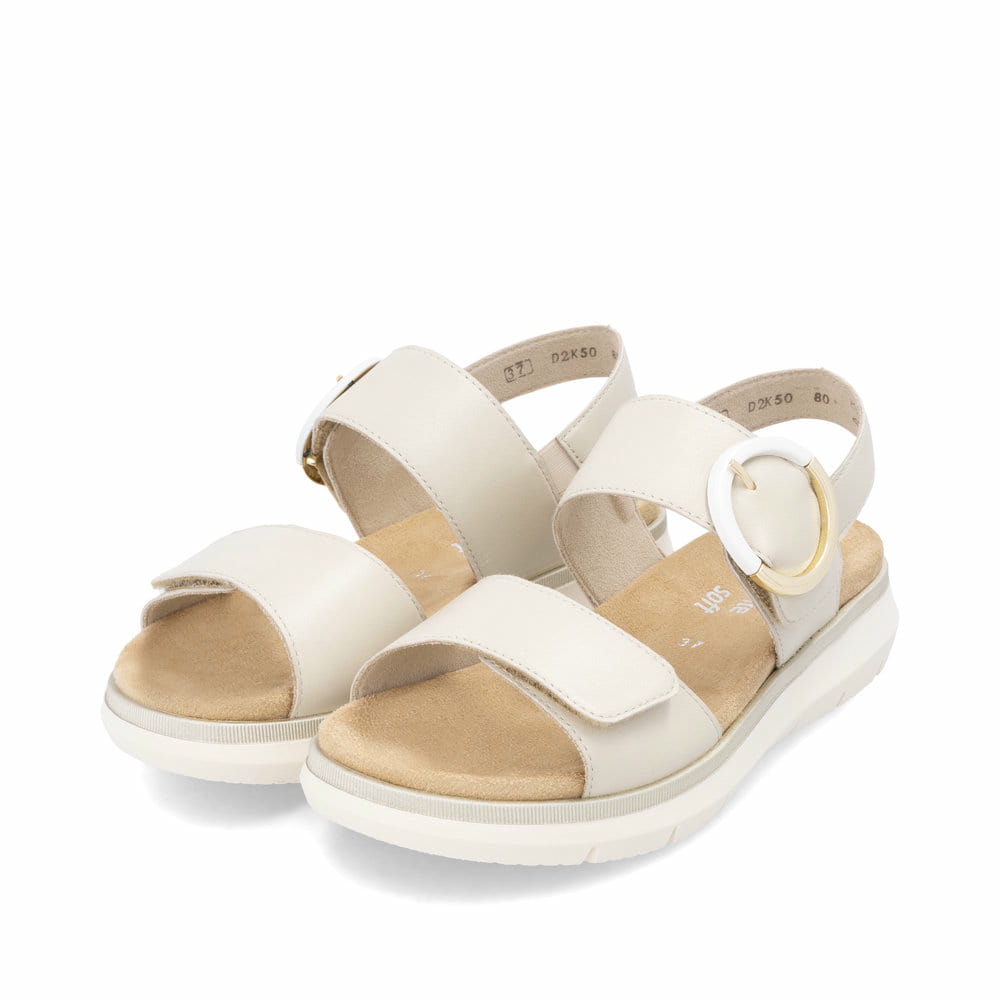 Remonte Damen Riemchensandalen - Weiss