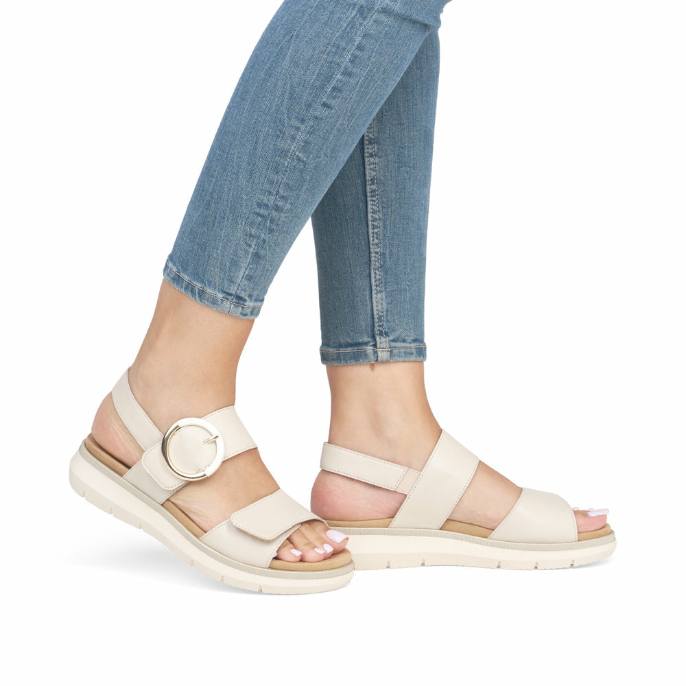 Remonte Damen Riemchensandalen - Weiss