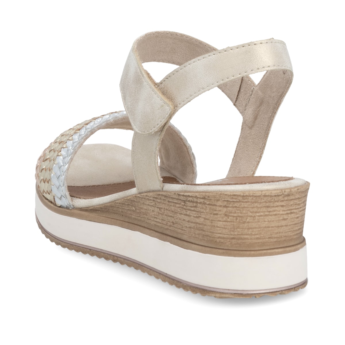 Remonte Damen Keilsandaletten - Metallic