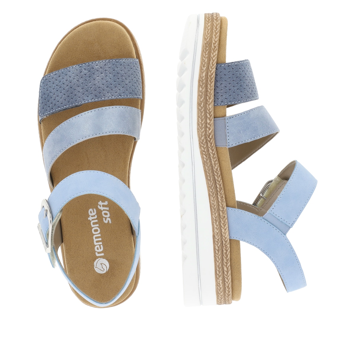 Remonte Damen Riemchensandalen - Blau