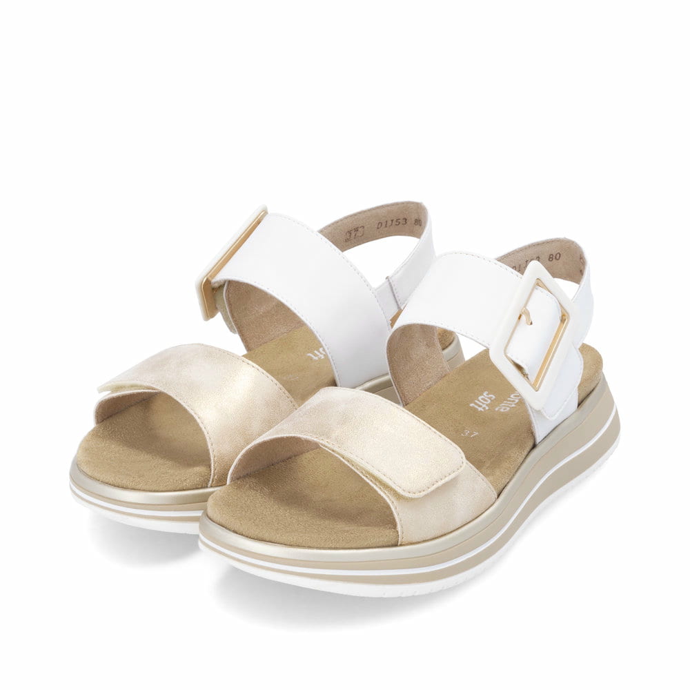 Remonte Damen Riemchensandalen - Weiss