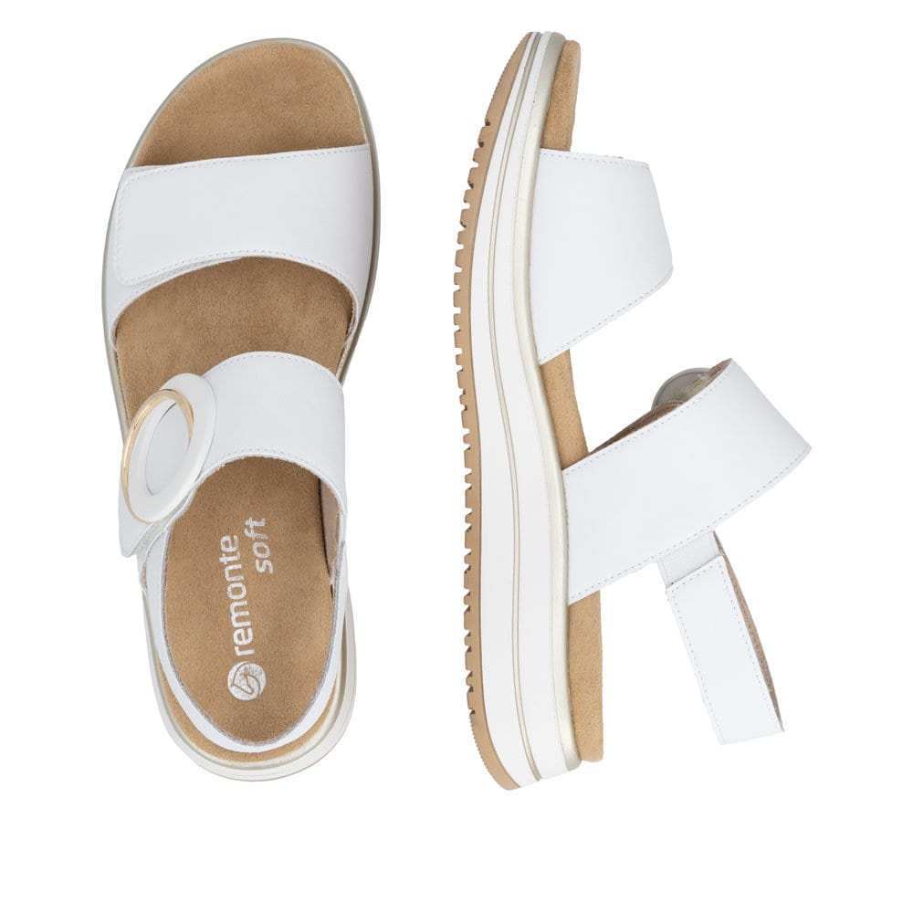 Remonte Damen Riemchensandalen - Weiss