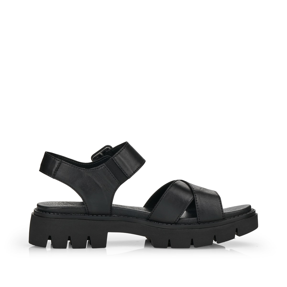 Remonte Damen Riemchensandalen - Schwarz
