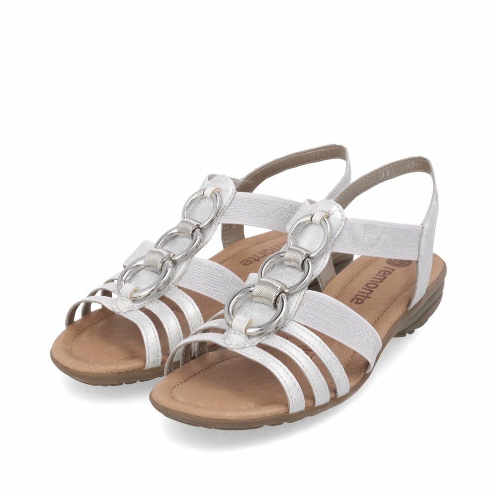 Remonte Damen Riemchensandalen - Weiss