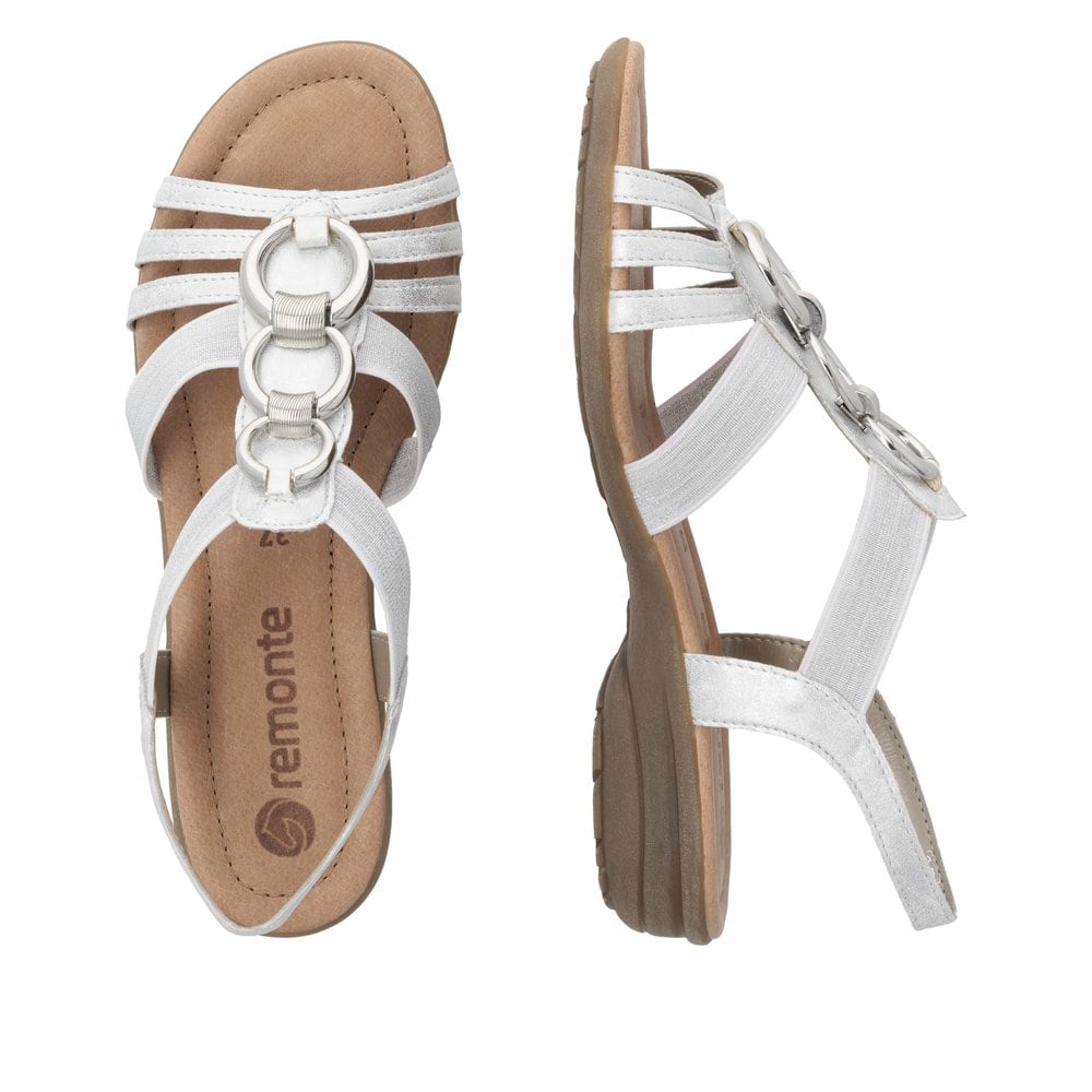 Remonte Damen Riemchensandalen - Weiss