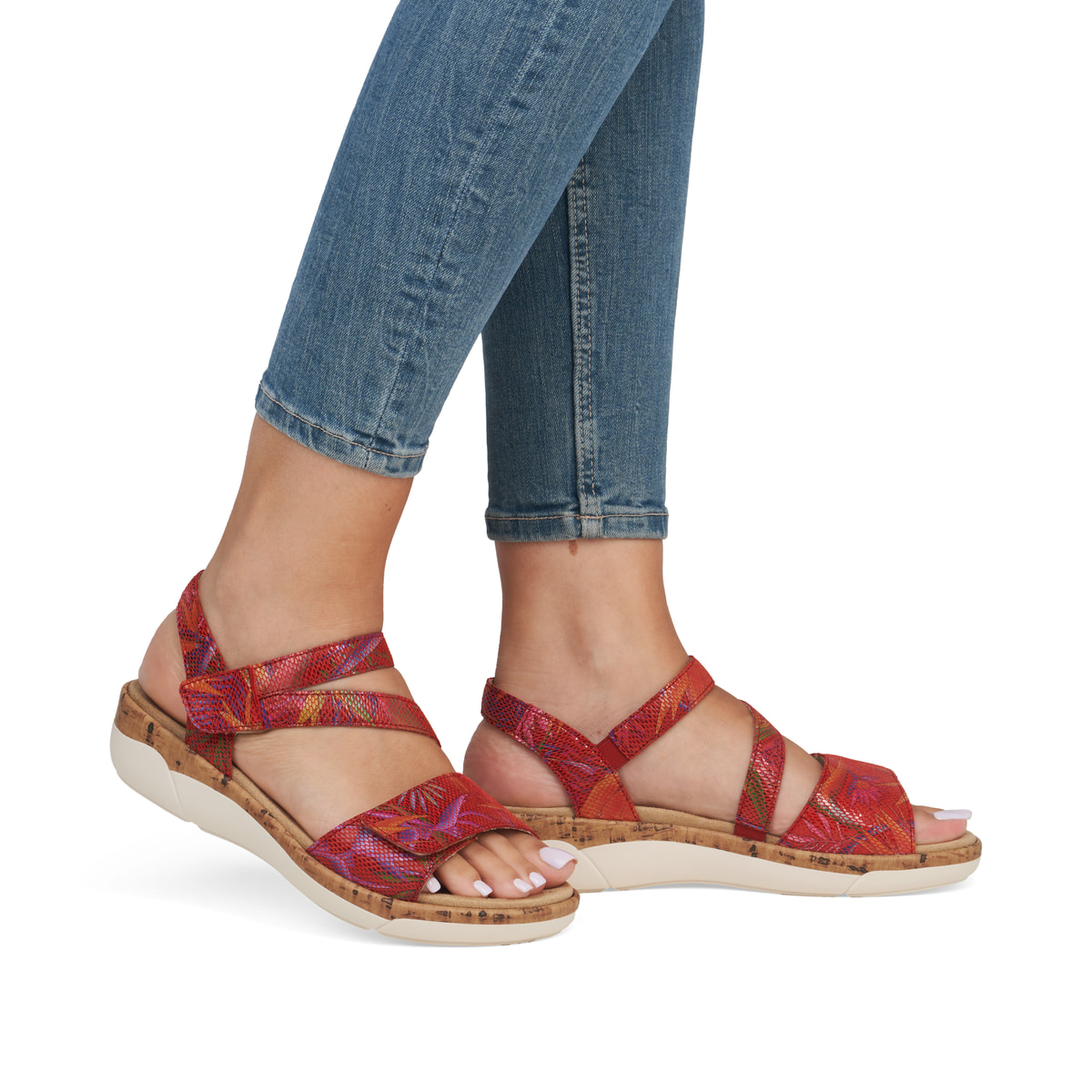 Remonte Damen Riemchensandalen - Rot