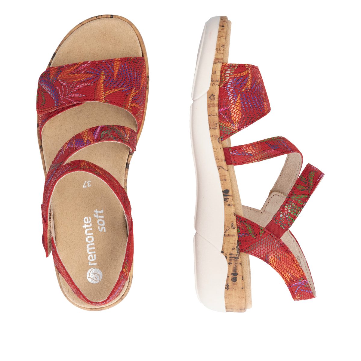 Remonte Damen Riemchensandalen - Rot