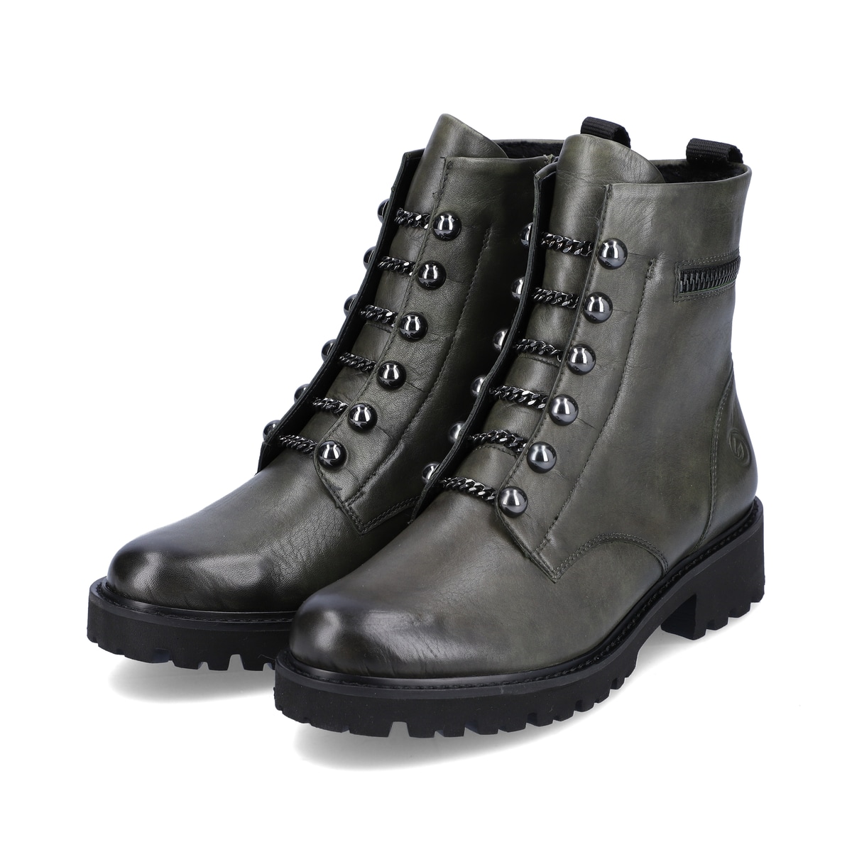 Remonte Damen Biker Boots - Grün