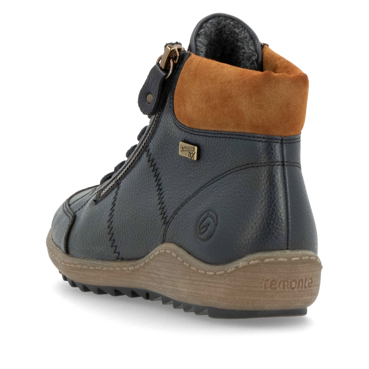 Remonte Damen Schnürstiefel - Blau