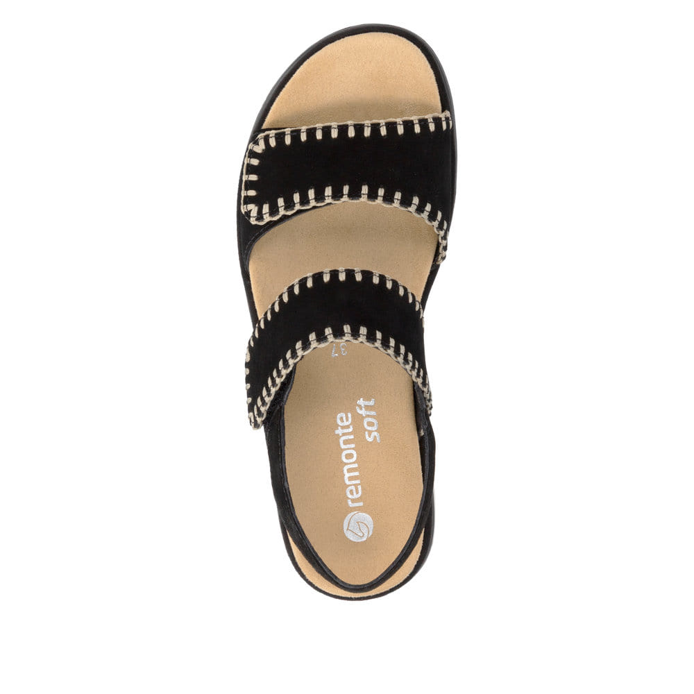 Remonte Damen Riemchensandalen - Schwarz