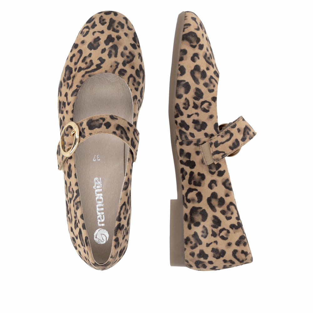 Remonte Damen Ballerinas - Animalprint