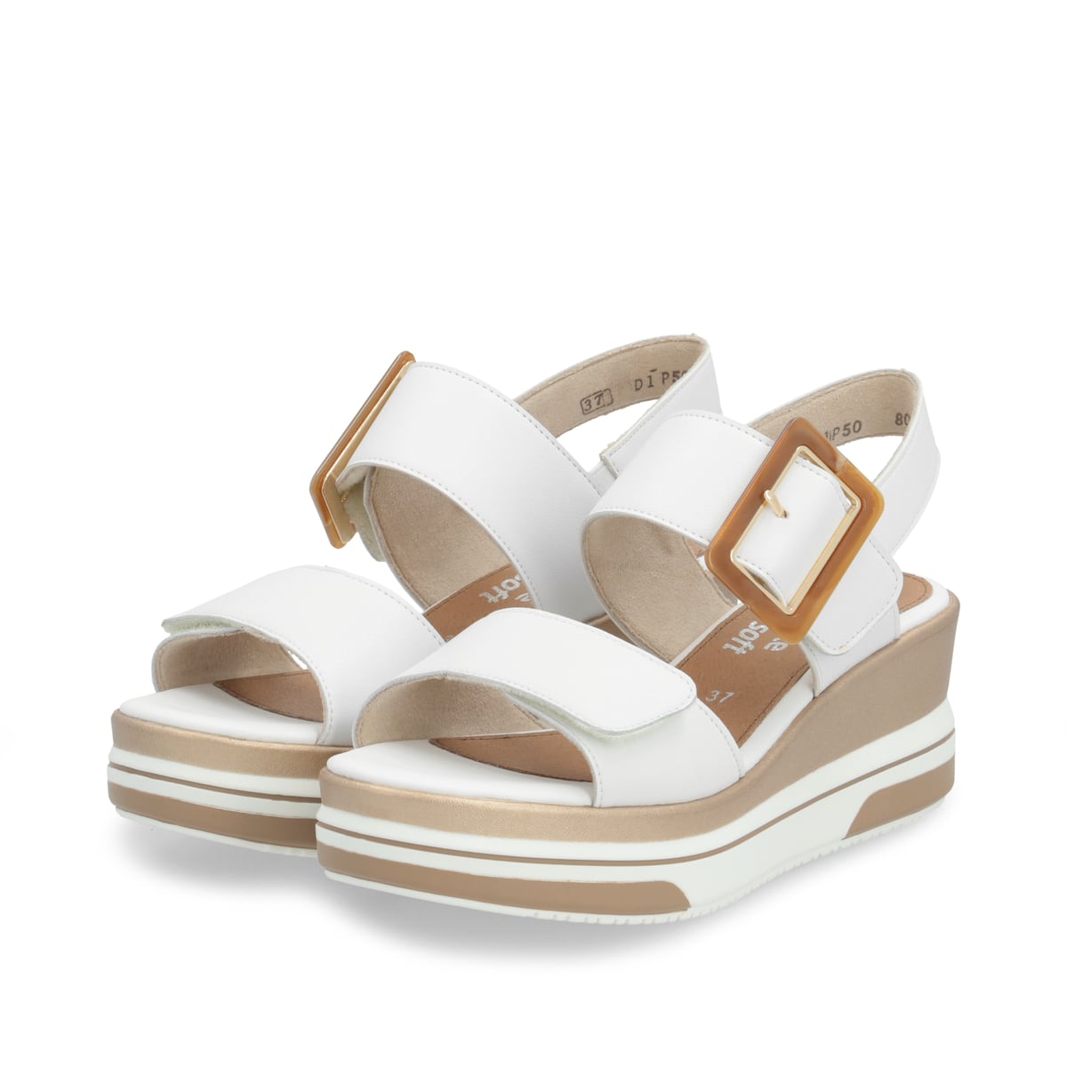 Remonte Damen Keilsandaletten - Weiss