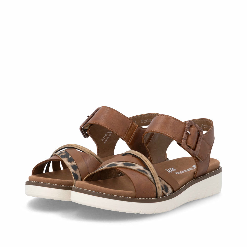 Remonte Damen Riemchensandalen - Braun