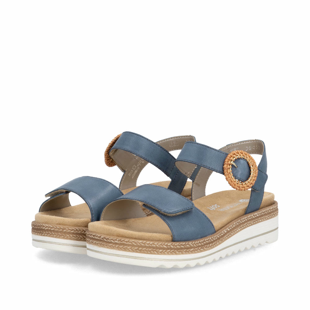 Remonte Damen Riemchensandalen - Blau