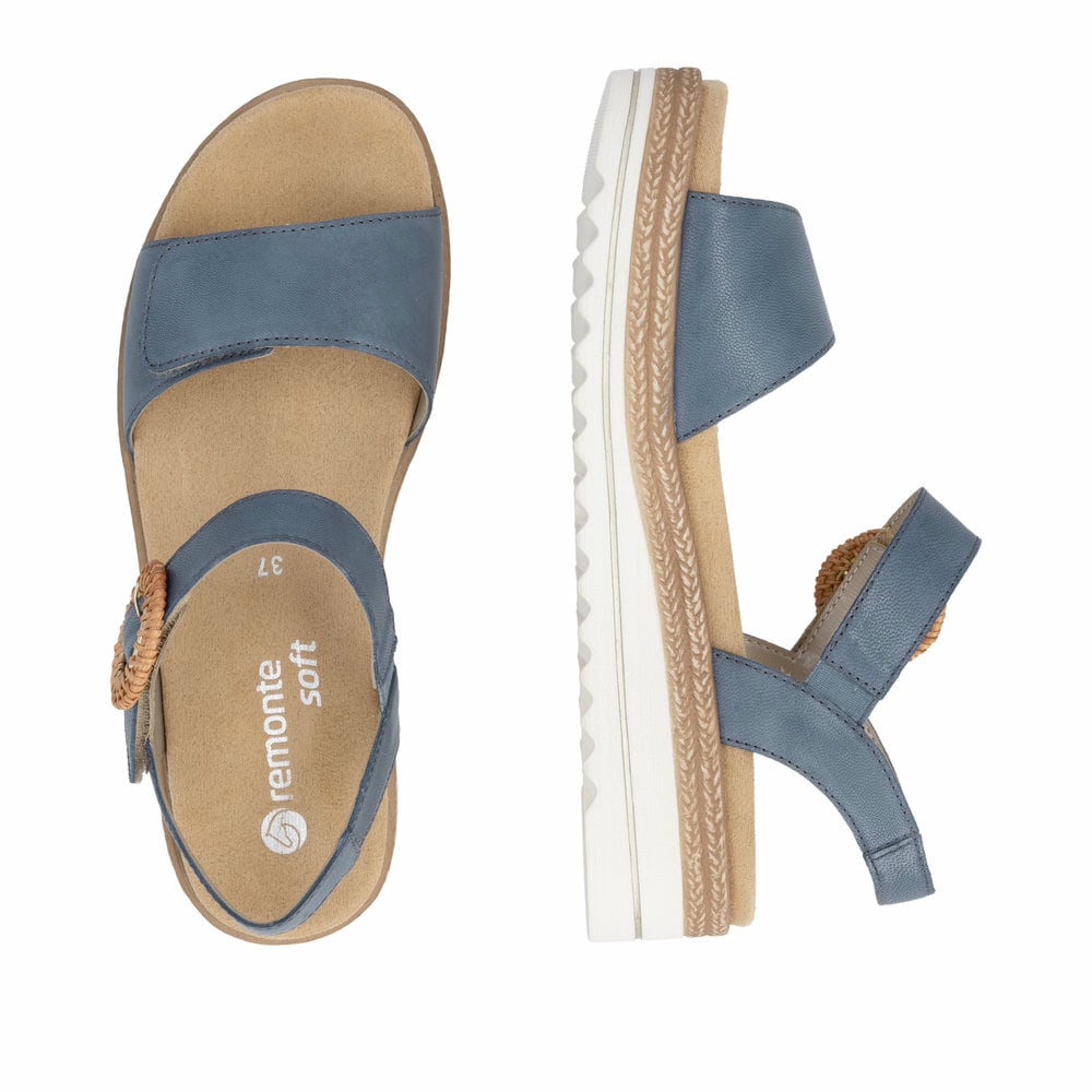 Remonte Damen Riemchensandalen - Blau