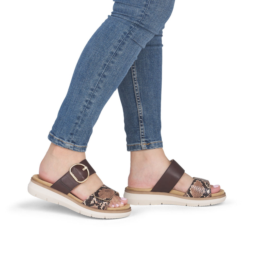 Remonte Damen Pantoletten - Braun