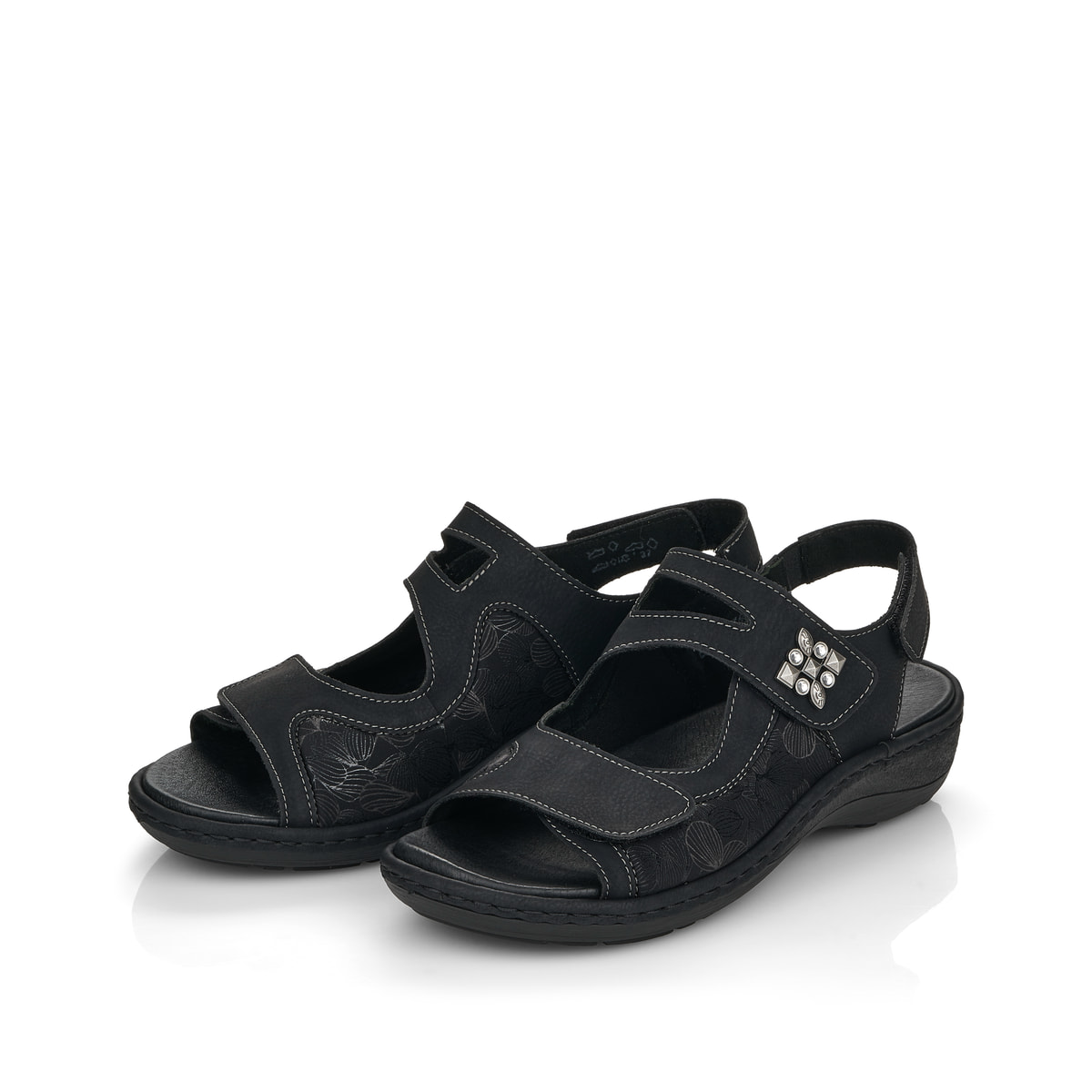 Remonte Damen Riemchensandalen - Schwarz