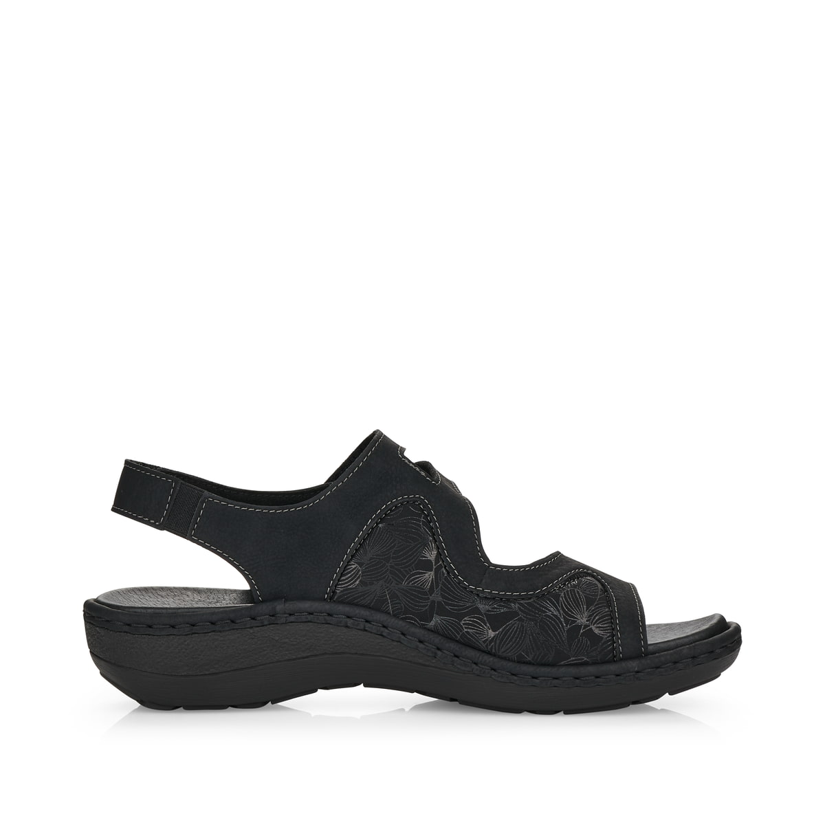 Remonte Damen Riemchensandalen - Schwarz