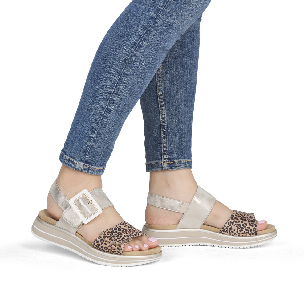 Remonte Damen Riemchensandalen - Bunt