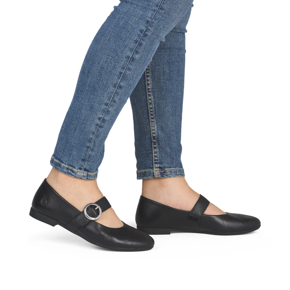 Remonte Damen Ballerinas - Schwarz