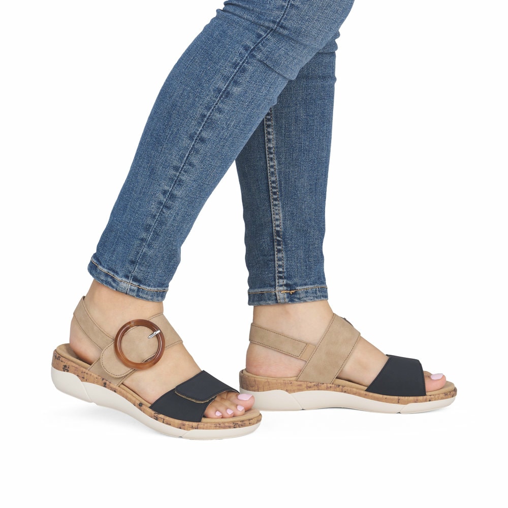 Remonte Damen Riemchensandalen - Beige