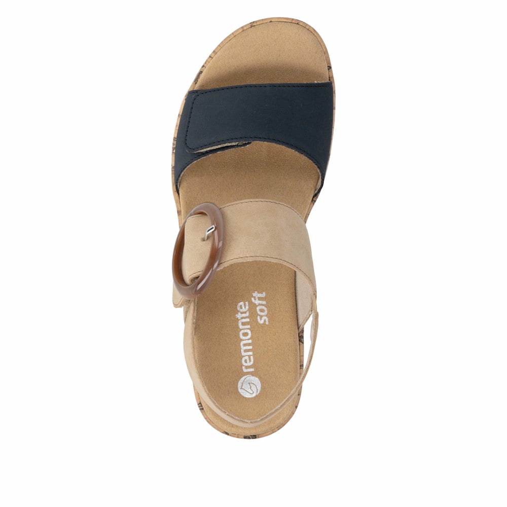 Remonte Damen Riemchensandalen - Beige