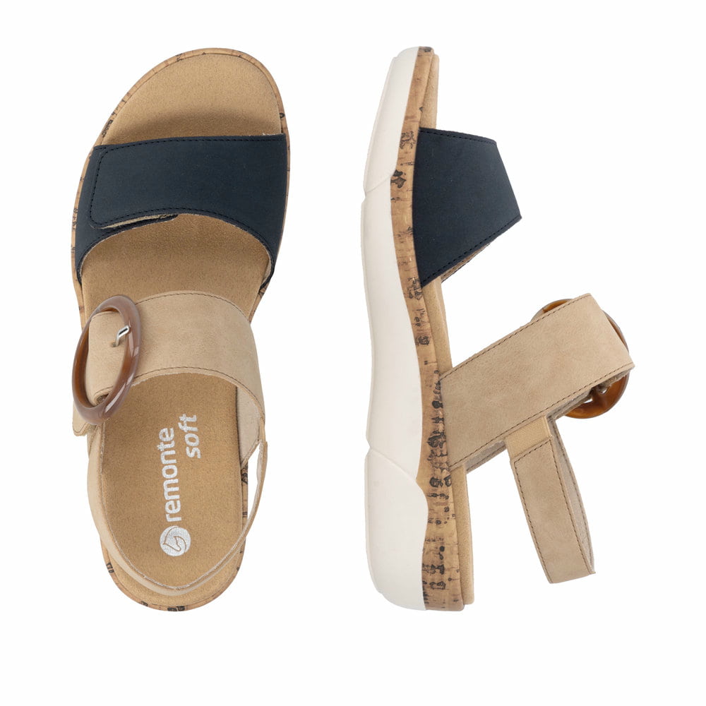 Remonte Damen Riemchensandalen - Beige