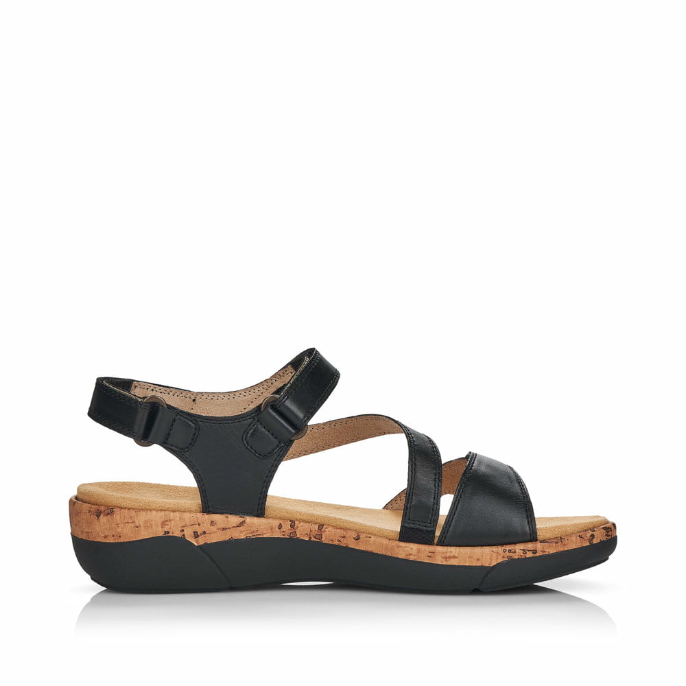 Remonte Damen Riemchensandalen - Schwarz