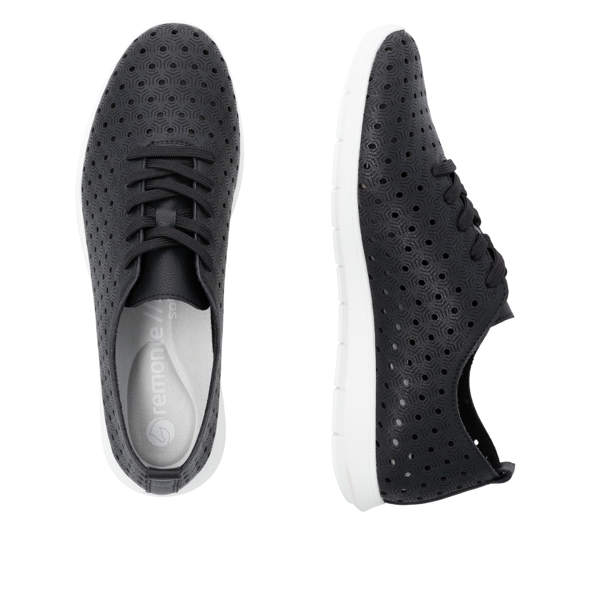 Remonte Damen Schnürschuhe - Schwarz