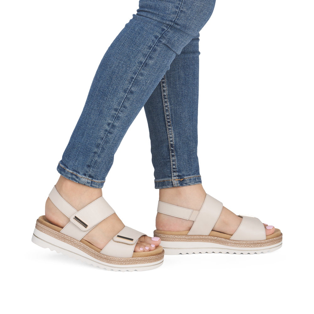 Remonte Damen Keilsandaletten - Beige