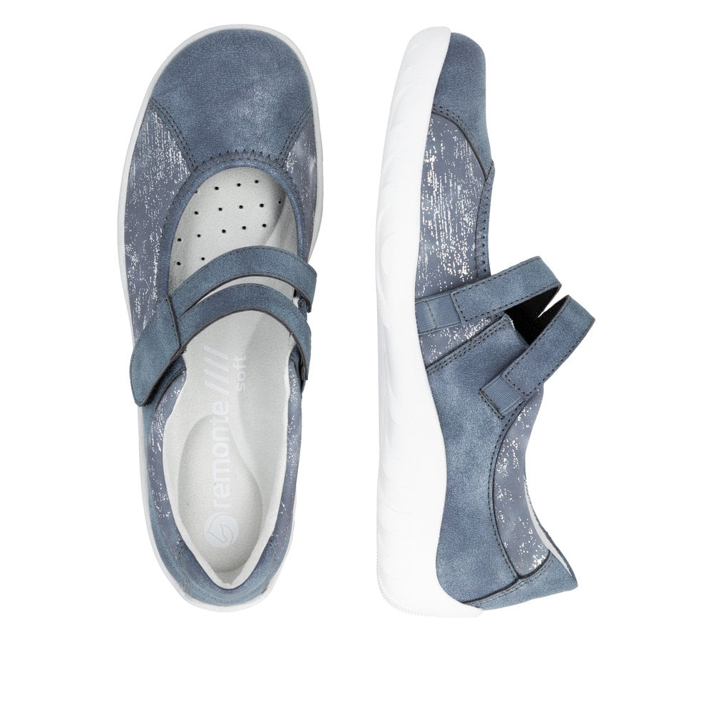 Remonte Damen Ballerinas - Blau