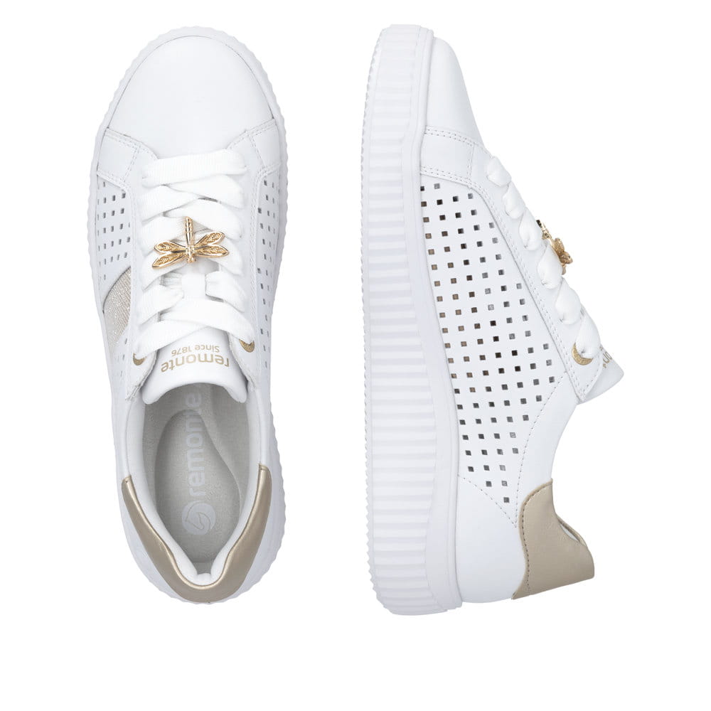 Remonte Damen Schnürschuhe - Weiss