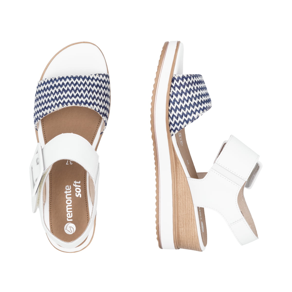 Remonte Damen Keilsandaletten - Weiss
