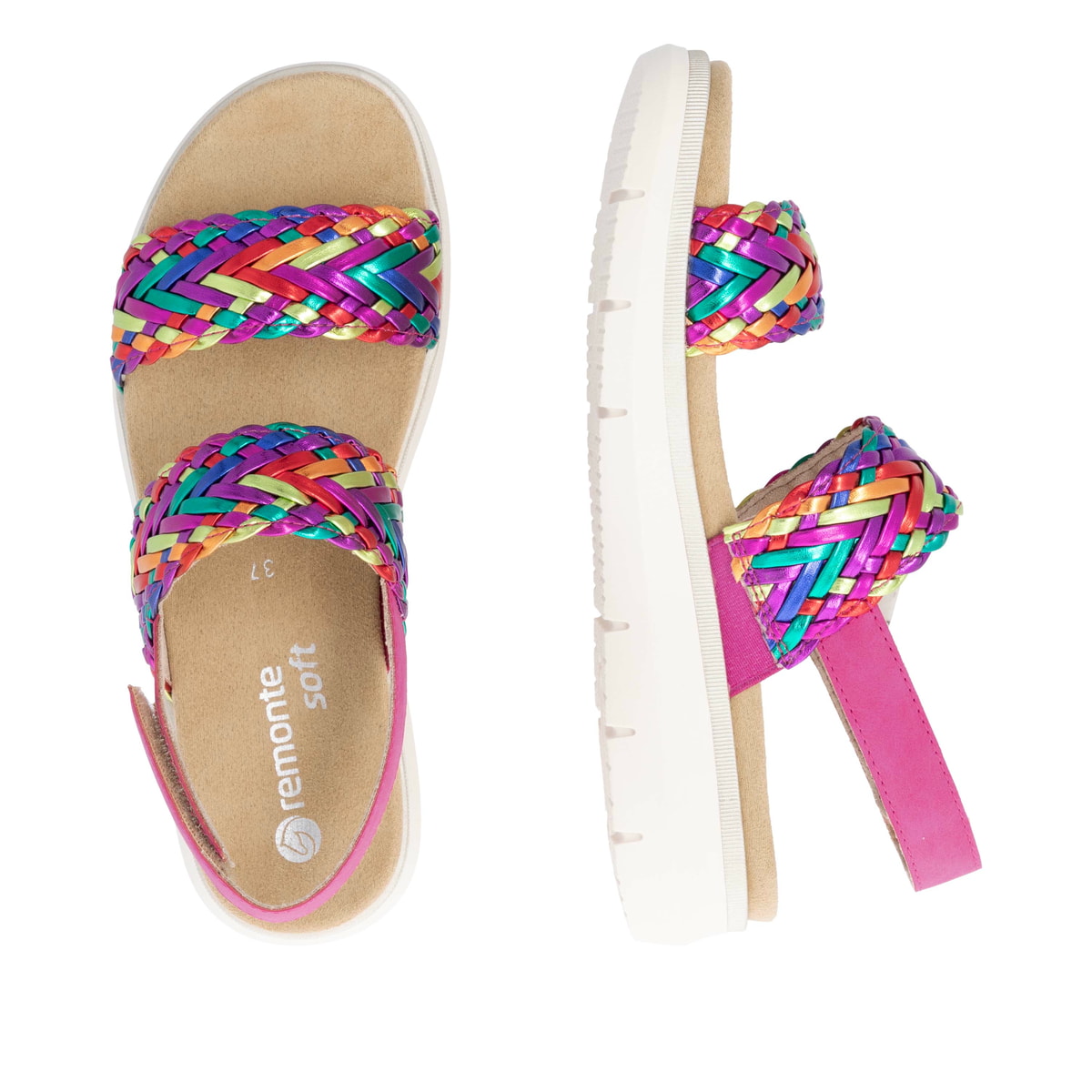 Remonte Damen Riemchensandalen - Bunt