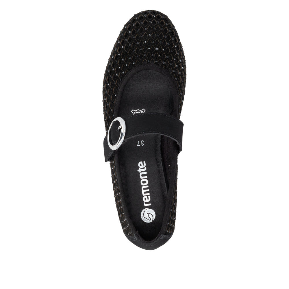 Remonte Damen Ballerinas - Schwarz