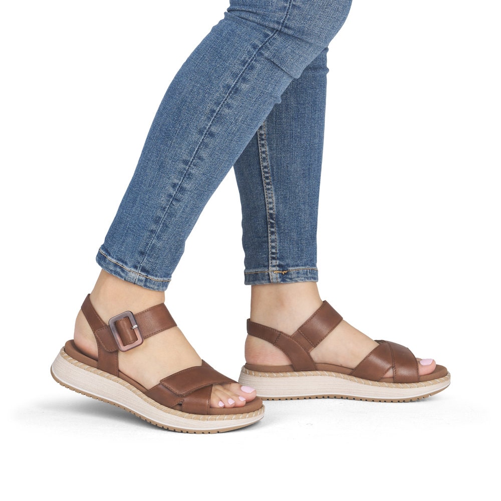 Remonte Damen Riemchensandalen - Braun