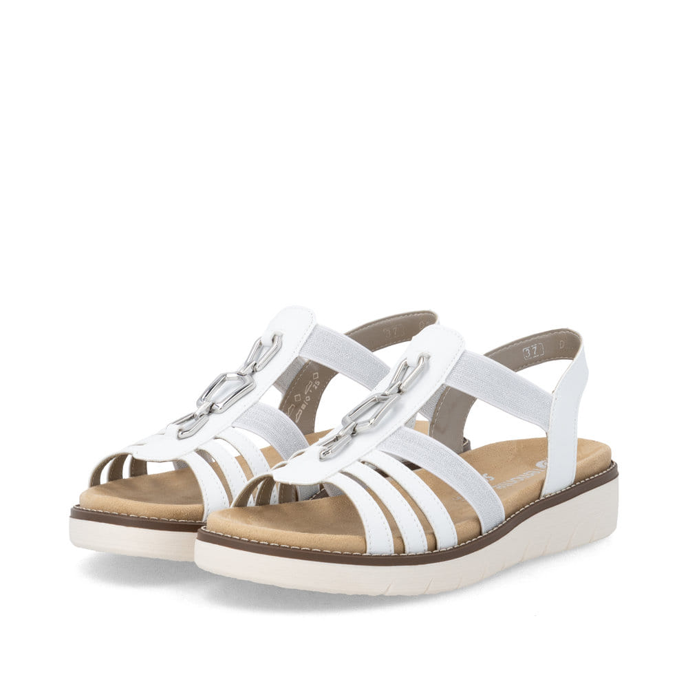 Remonte Damen Riemchensandalen - Weiss