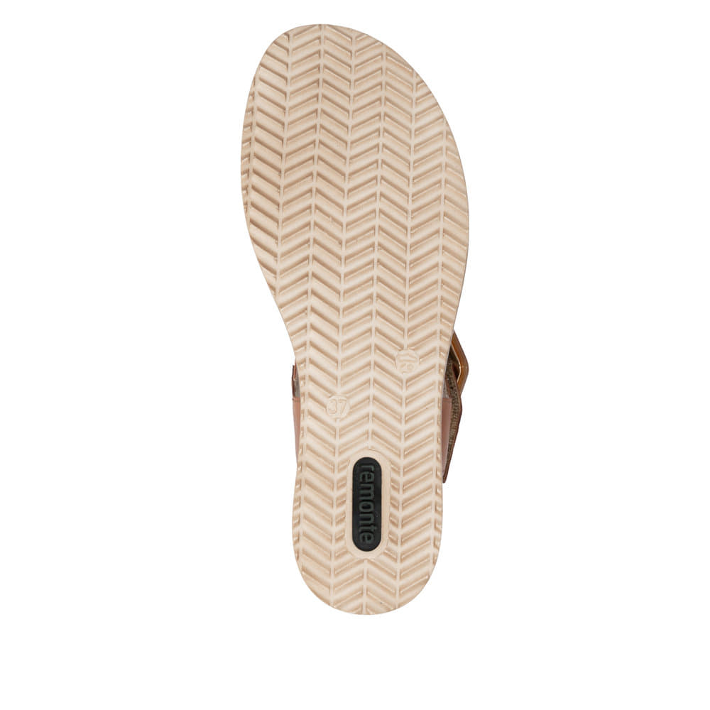 Remonte Damen Keilsandaletten - Braun