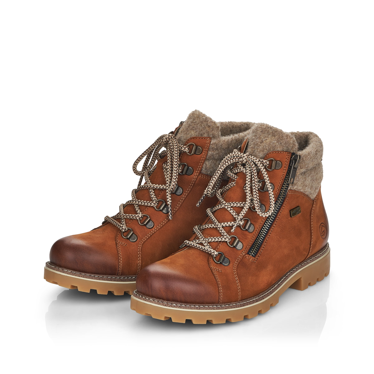 Remonte Damen Schnürstiefel - Braun