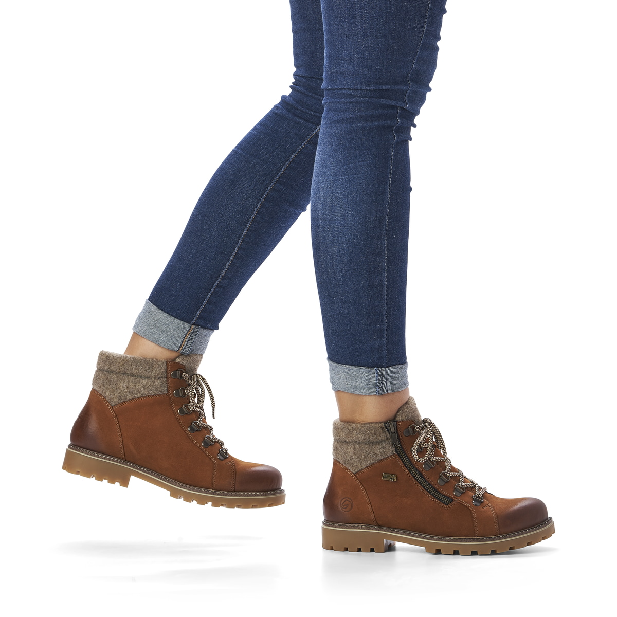 Remonte Damen Schnürstiefel - Braun