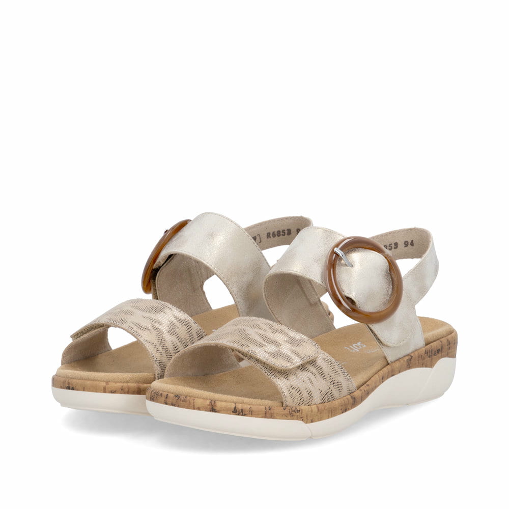 Remonte Damen Riemchensandalen - Gold