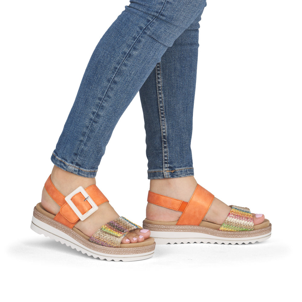 Remonte Damen Keilsandaletten - Orange