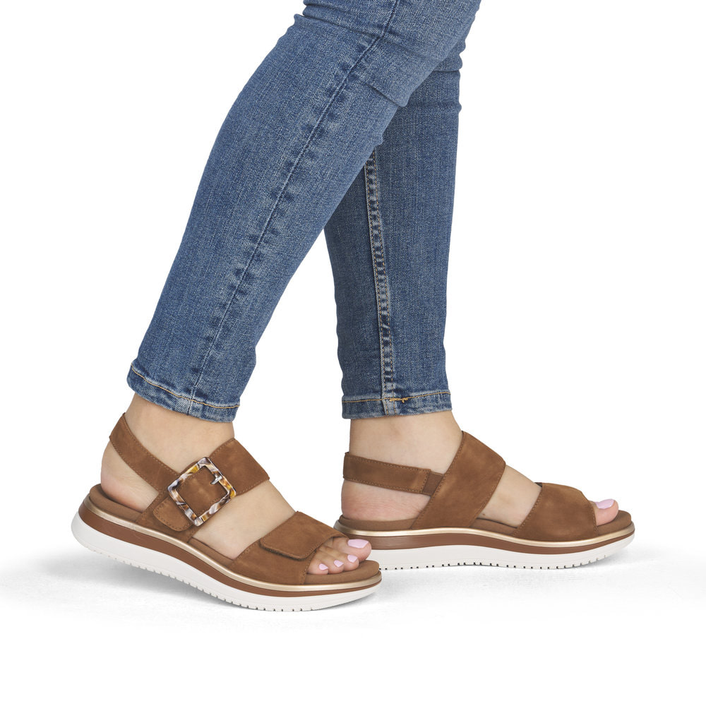 Remonte Damen Riemchensandalen - Braun