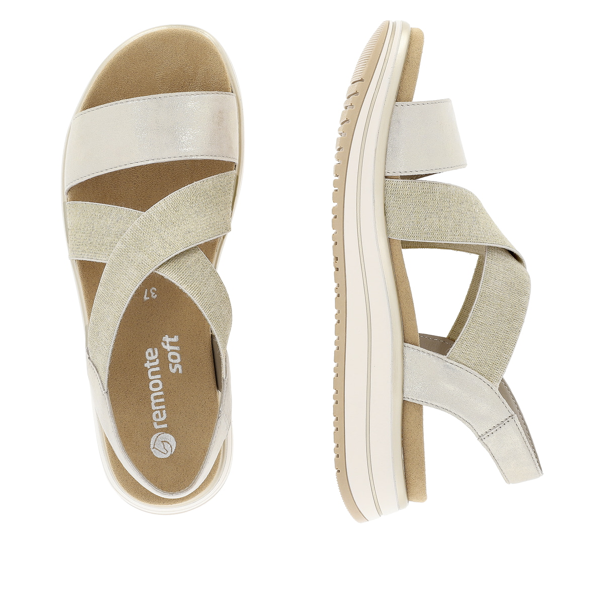 Remonte Damen Riemchensandalen - Gold