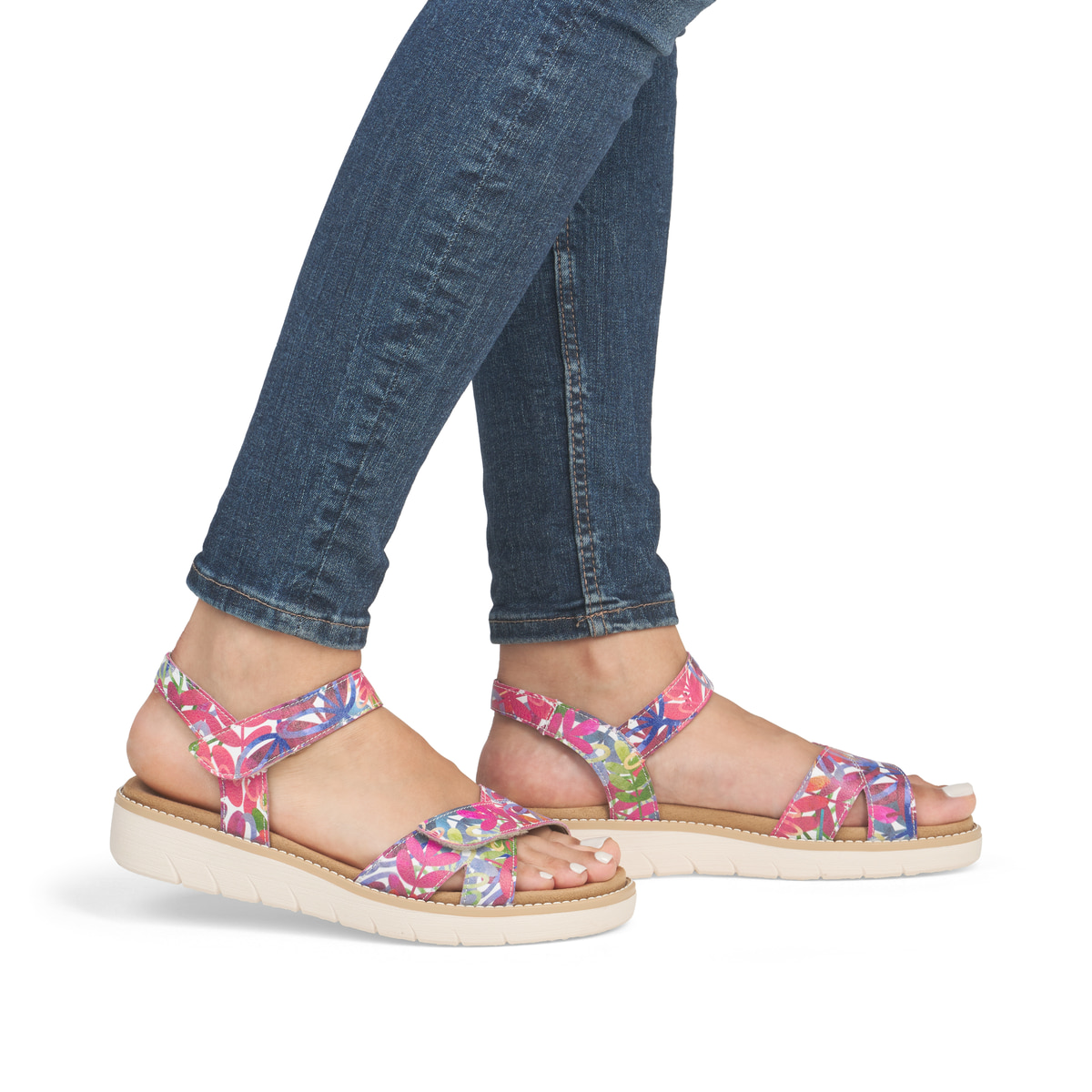 Remonte Damen Riemchensandalen - Bunt